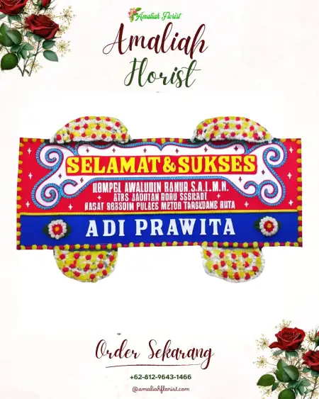 Papan Bunga Ucapan Selamat Babat Jerawat